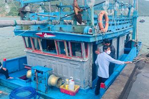 Đưa thi thể ngư dân Bình Định tử nạn trên biển vào đất liền