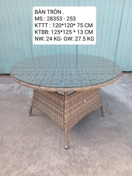 banghenhuagia201 Bàn ghế nhựa giả mây