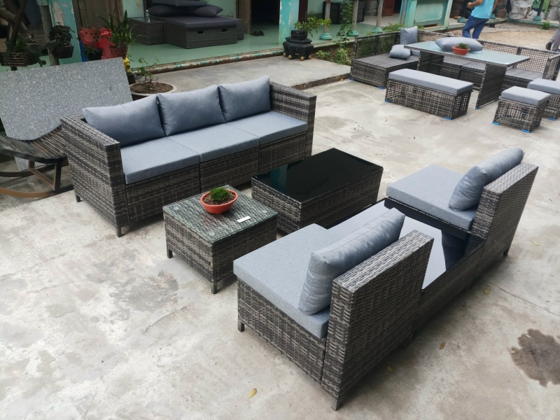 banghenhuagia204 Bàn ghế nhựa giả mây