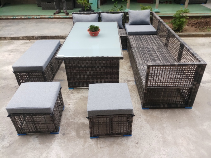 banghenhuagia206 Bàn ghế nhựa giả mây