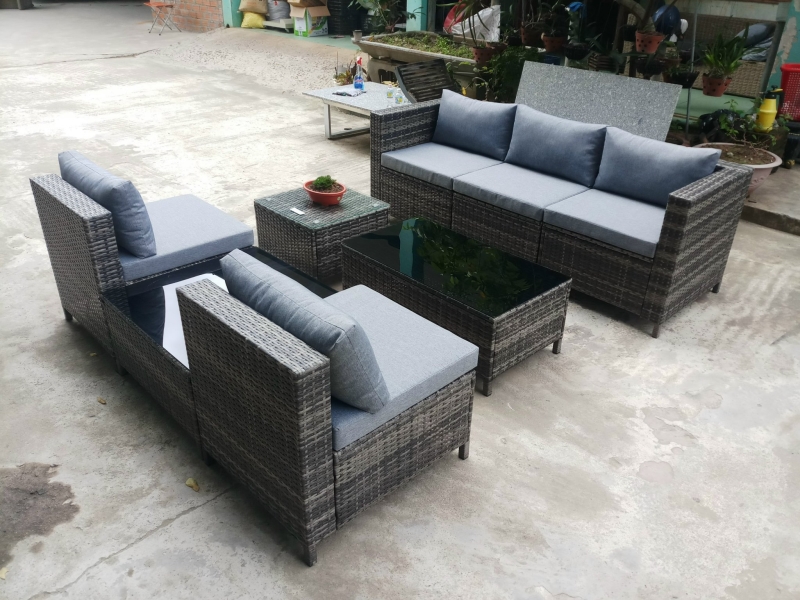 banghenhuagia207 Bàn ghế nhựa giả mây