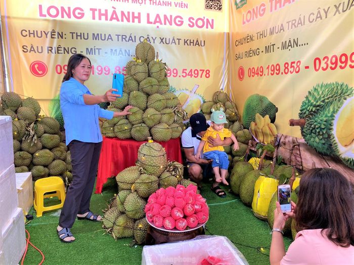 bd2393f65cb4b5eaeca5 Du khách đổ về 'thủ phủ sầu riêng' xe nối đuôi dài cả cây số, khách thoải mái ăn tại vườn 11