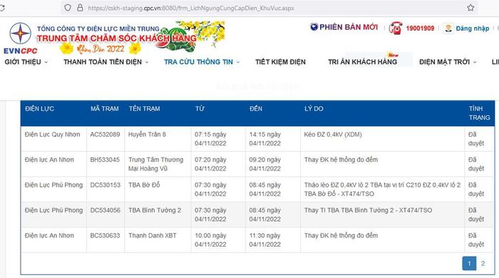 bdb8e436d37b3a25636a Lịch cắt điện Bình Định ngày mai 4/11 cập nhật mới nhất 3