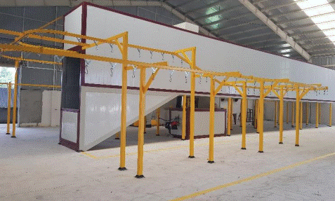 he20thong208 Lò sấy sơn tự động dùng dầu đốt gas