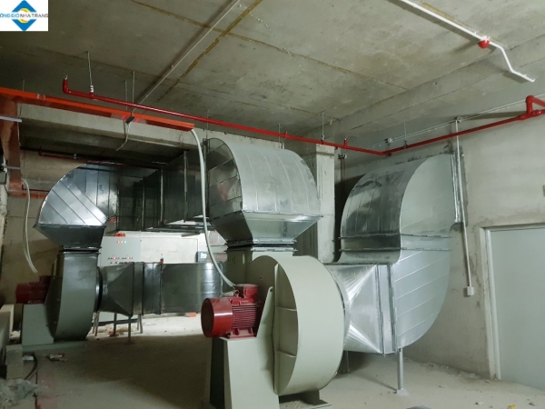 QUạt hút khói tầng hầm công trình