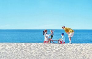 Ảnh gia đình du hí ‘không người chụp’ khiến bao người trầm trồ