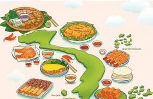 63 món ăn xếp thành bản đồ ẩm thực xác lập kỷ lục Việt Nam