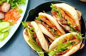 Món bánh bao kẹp thịt kiểu Đài Loan dễ làm tại nhà